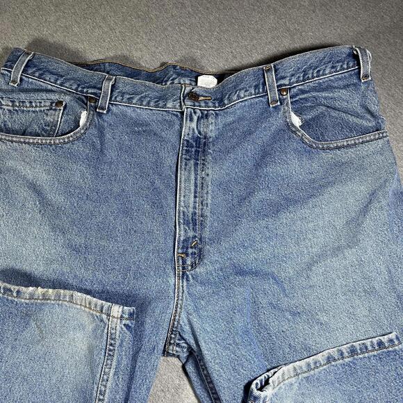 Vintage 90s Deadstock Orange Tag Levi's Men’s 44 x 30 loose Blue Denim Jeans - Picture 2 of 8